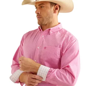 'Ariat' Men's Wrinkle Free Oden Button Down - Rose Violet