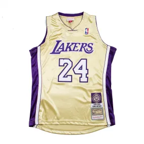 Authentic Hall of Fame Lakers Kobe Bryant Jersey (Metallic Gold)