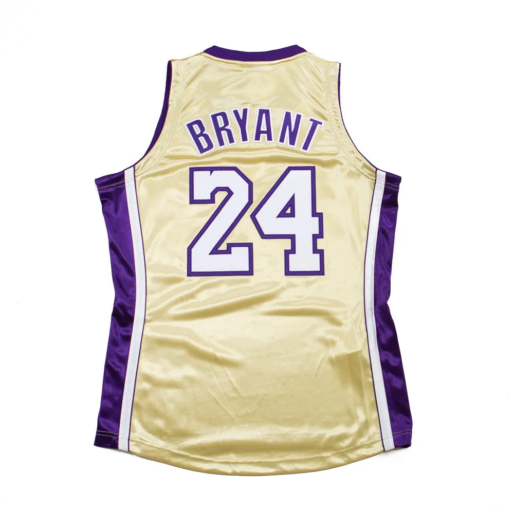 Authentic Hall of Fame Lakers Kobe Bryant Jersey (Metallic Gold)