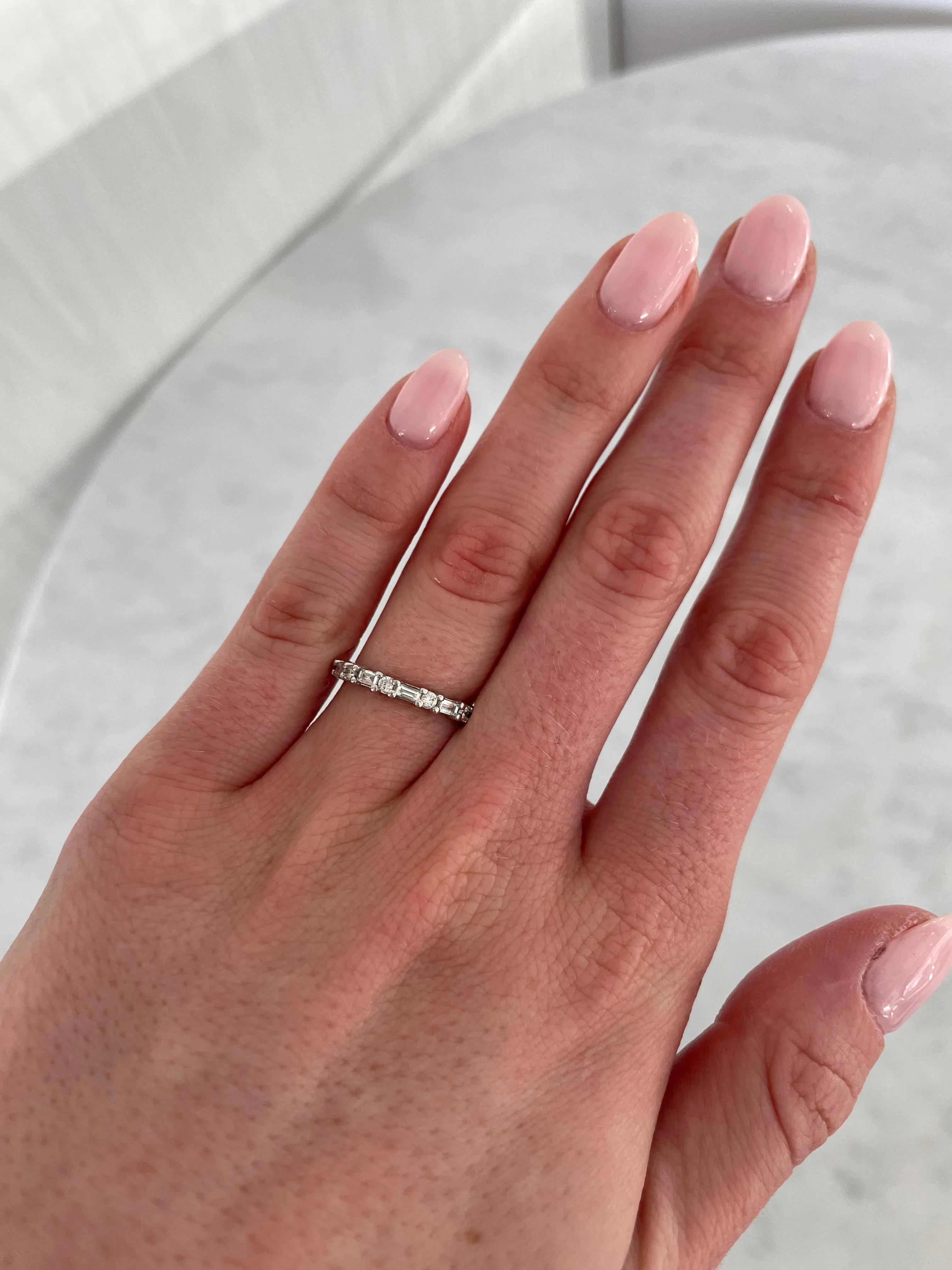 Baguette and Round Diamond Ring