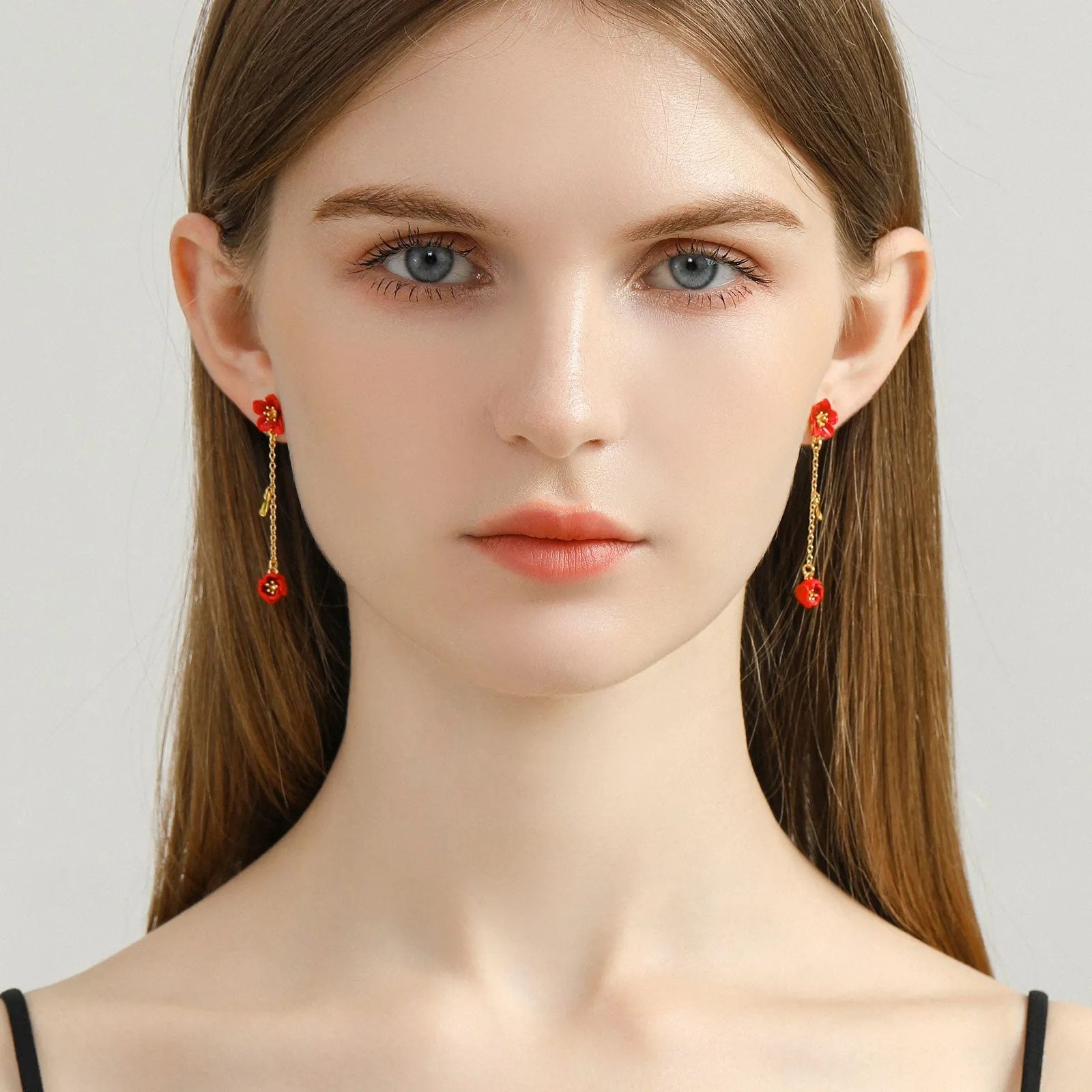 Begonia Flower Earrings