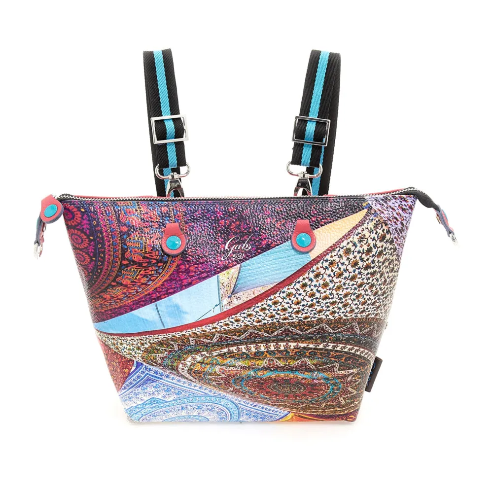 Borsa Donna a Mano con Tracolla GABS G3 PLUS Holiday in Pelle stampa Foulard Ibiza Large