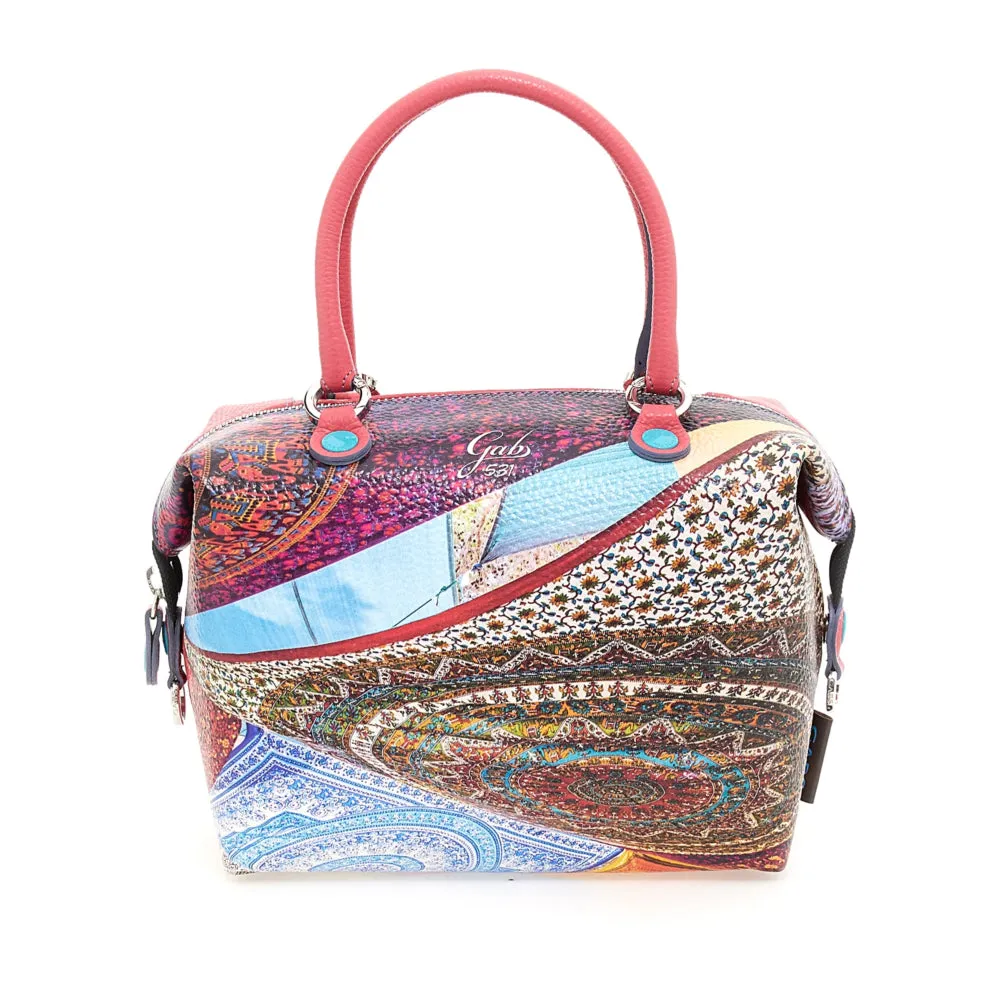 Borsa Donna a Mano con Tracolla GABS G3 PLUS Holiday in Pelle stampa Foulard Ibiza Large