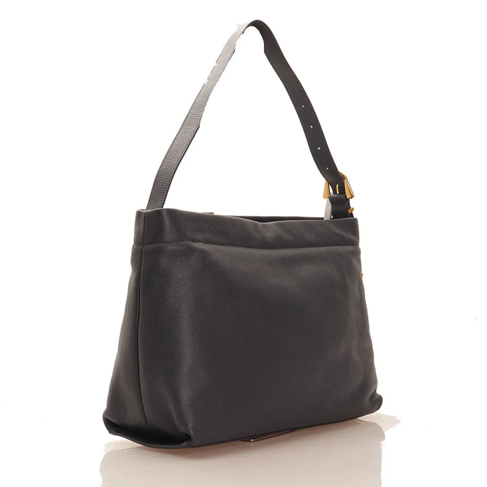 Borsa Donna a Spalla COCCINELLE in Pelle Linea Gleen colore Midnight Blue