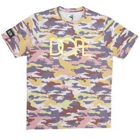 Camo Flock & Foil Tee (Purple) /D4