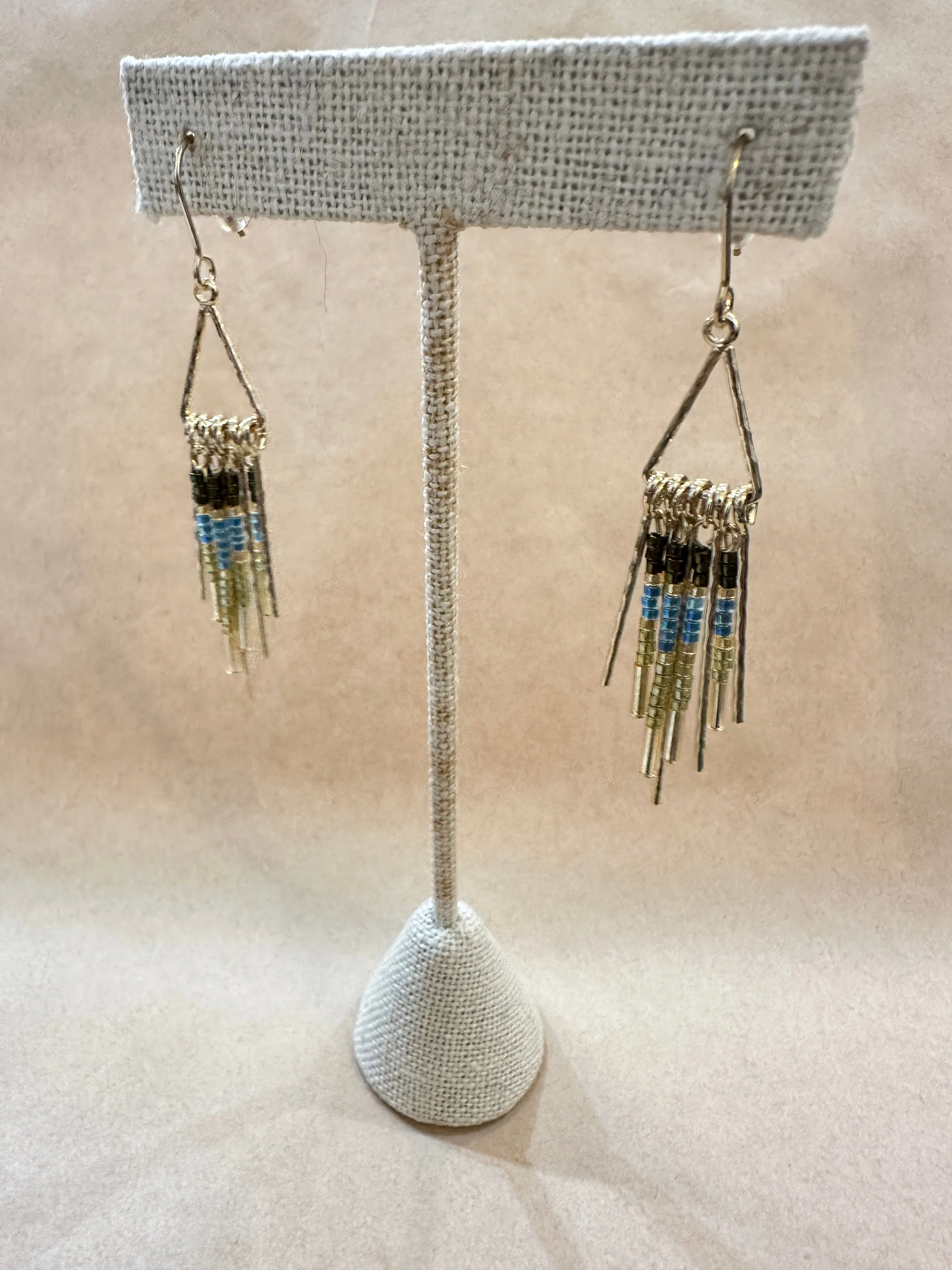 Chanderliar Tassel Beads Earrings Made in PDX