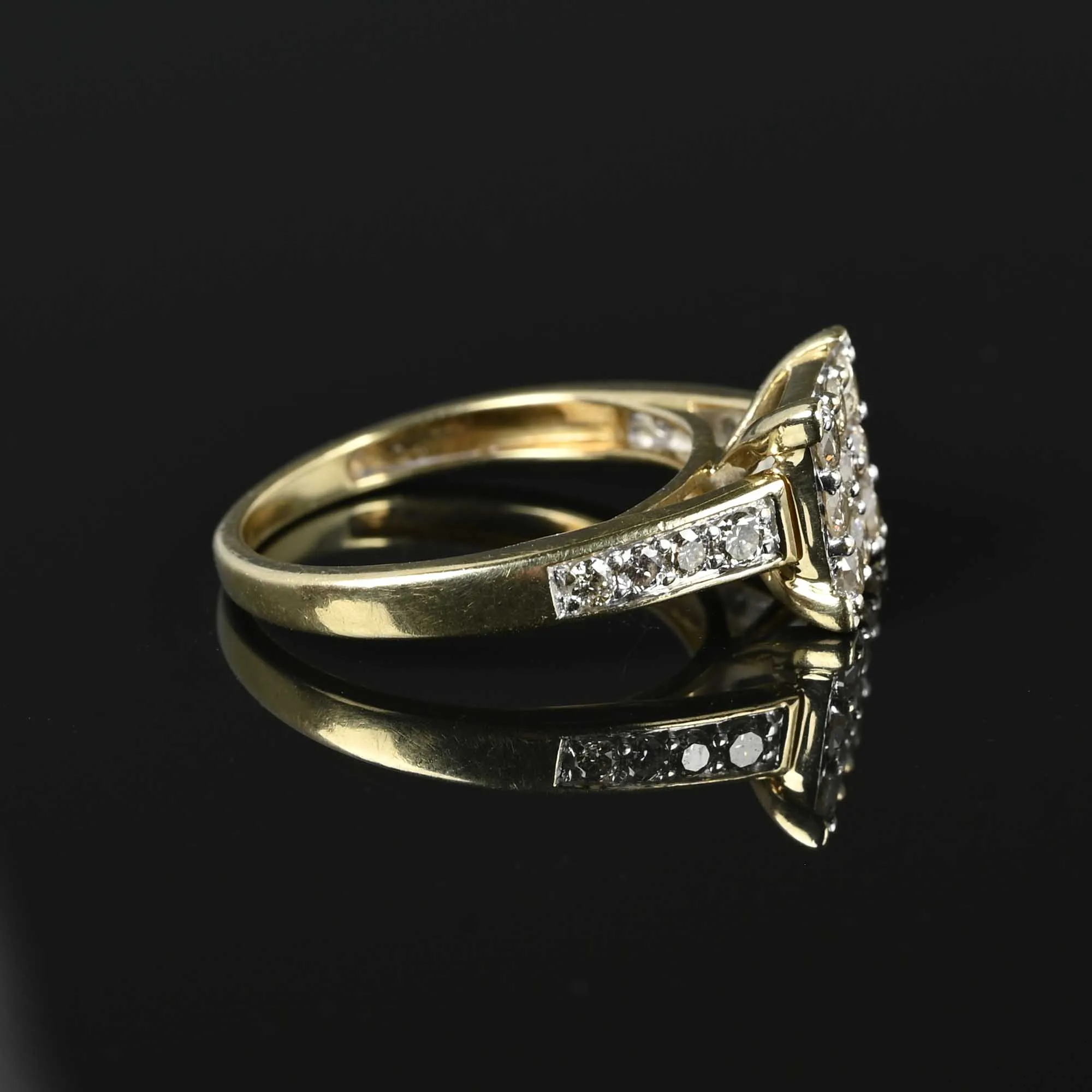 Checkerboard 1 CTW Champagne Diamond Ring ON HOLD