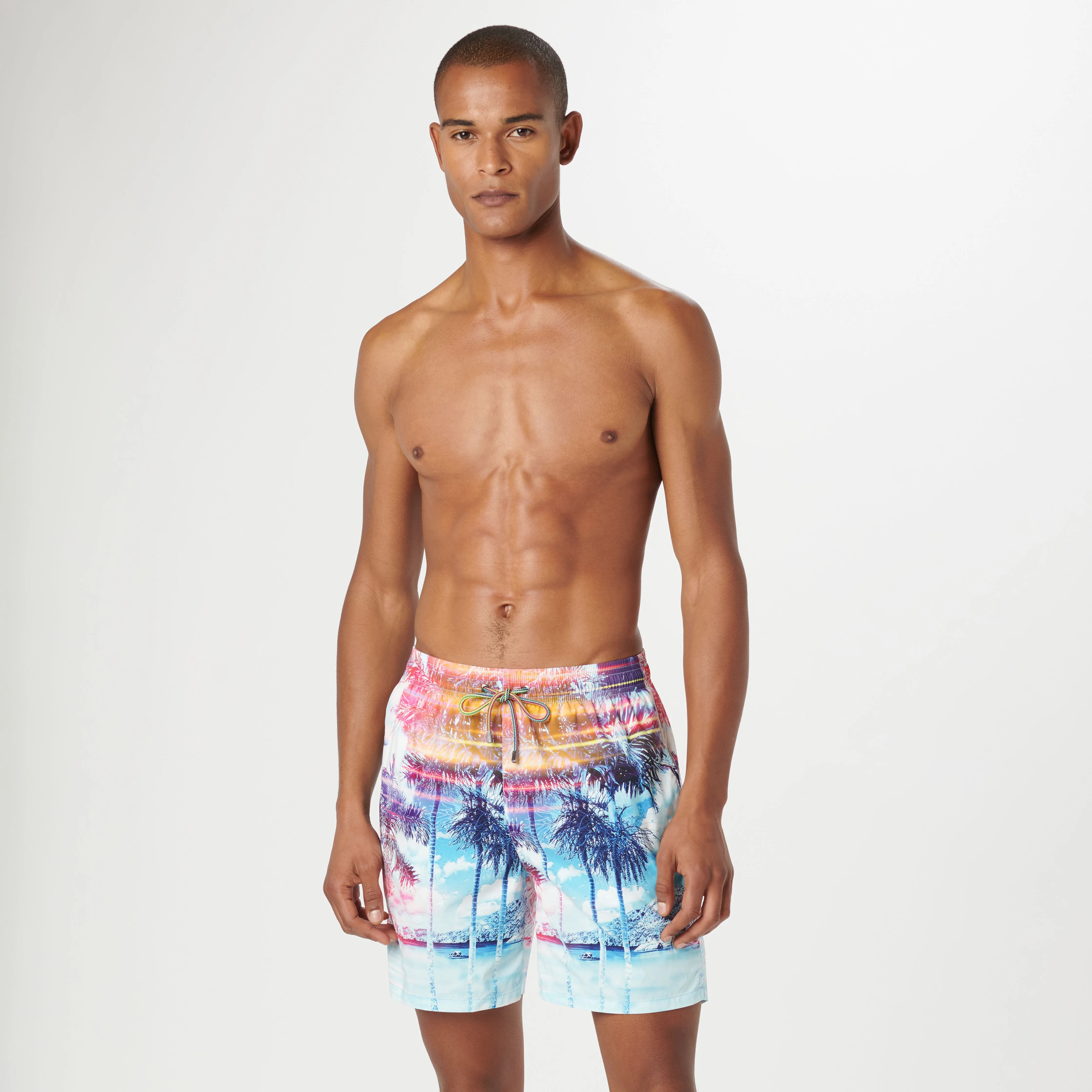 Cosmo Tropical Photoprint Swim Trunks