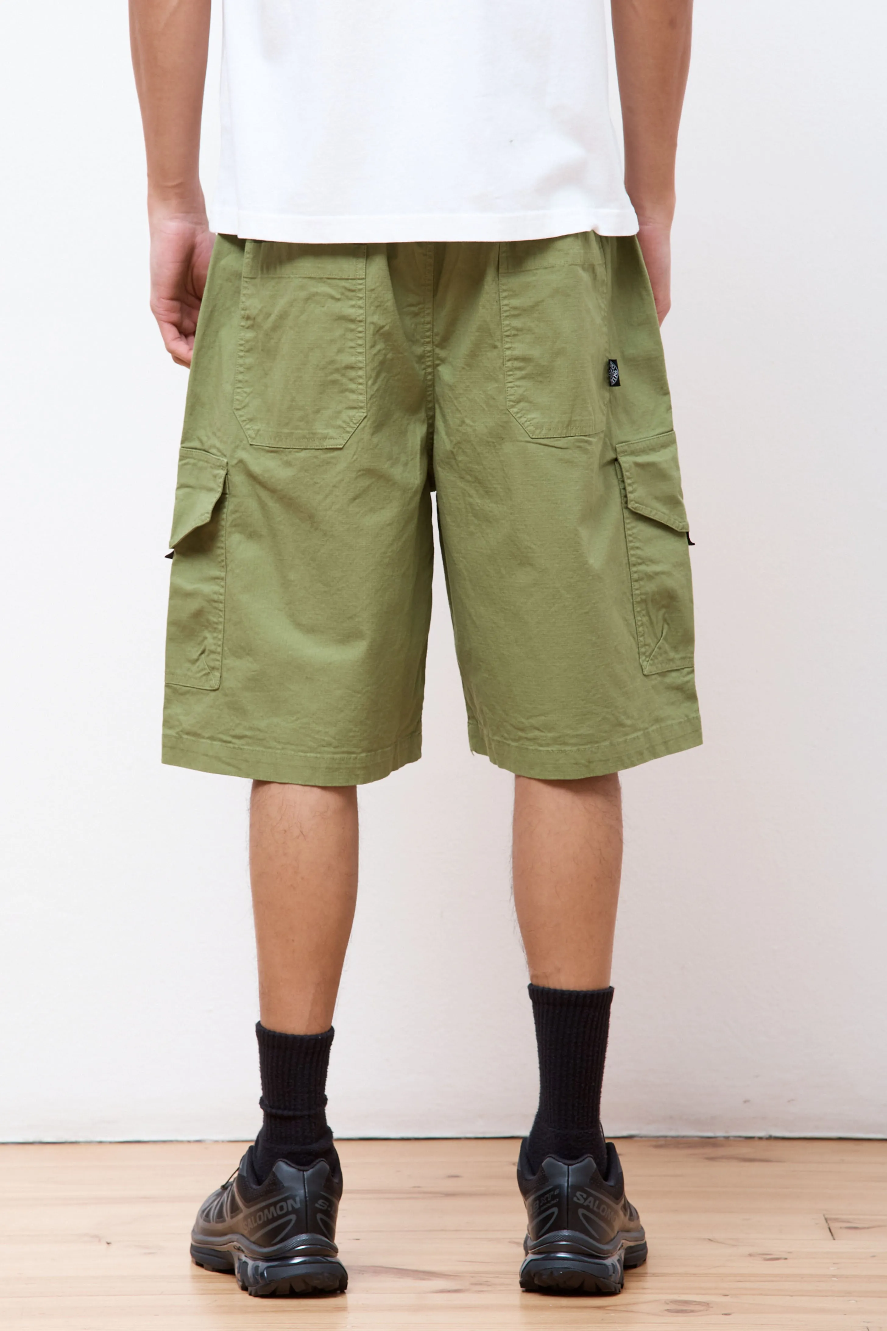 Cotton Ripstop Cargo Short Herbal