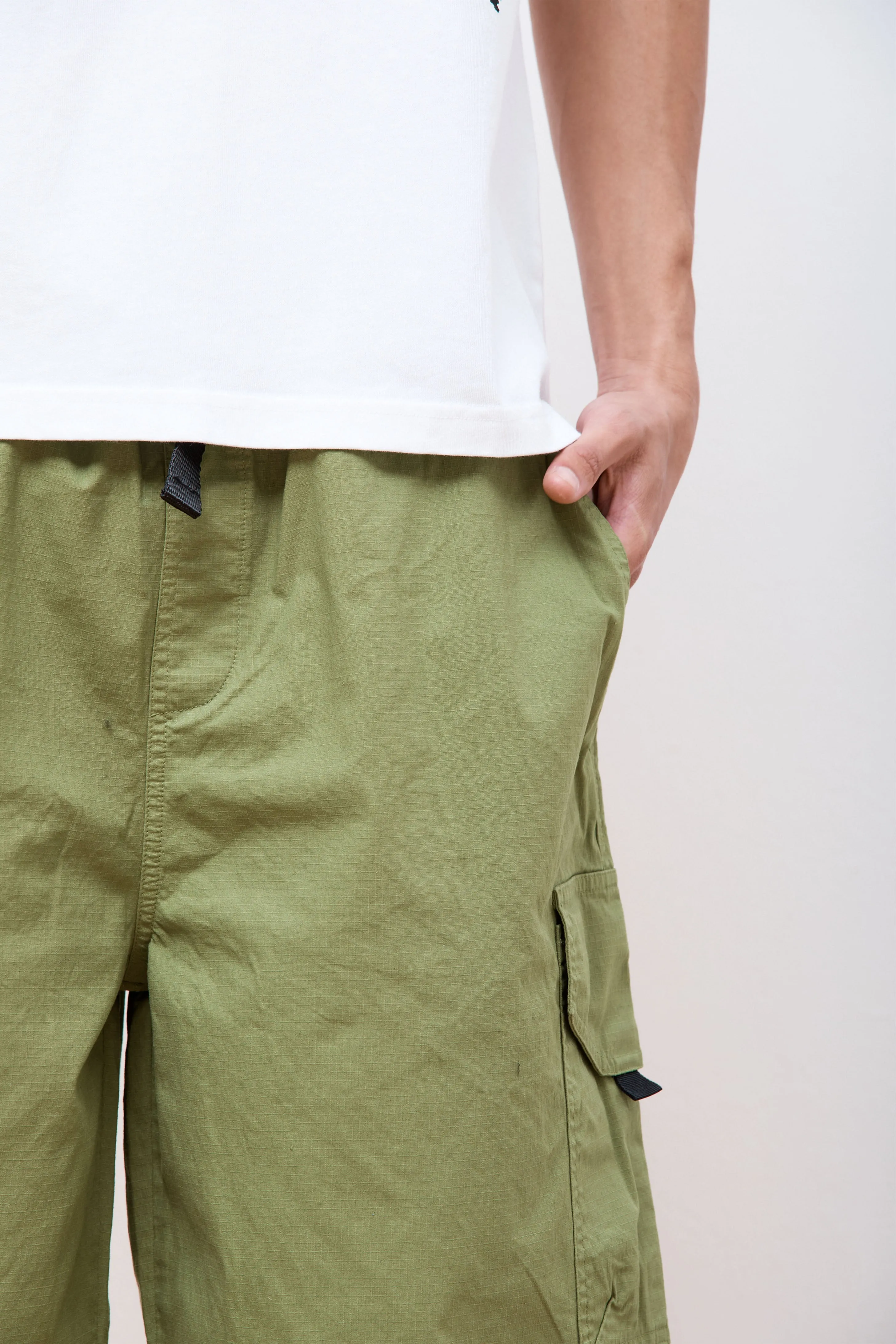 Cotton Ripstop Cargo Short Herbal