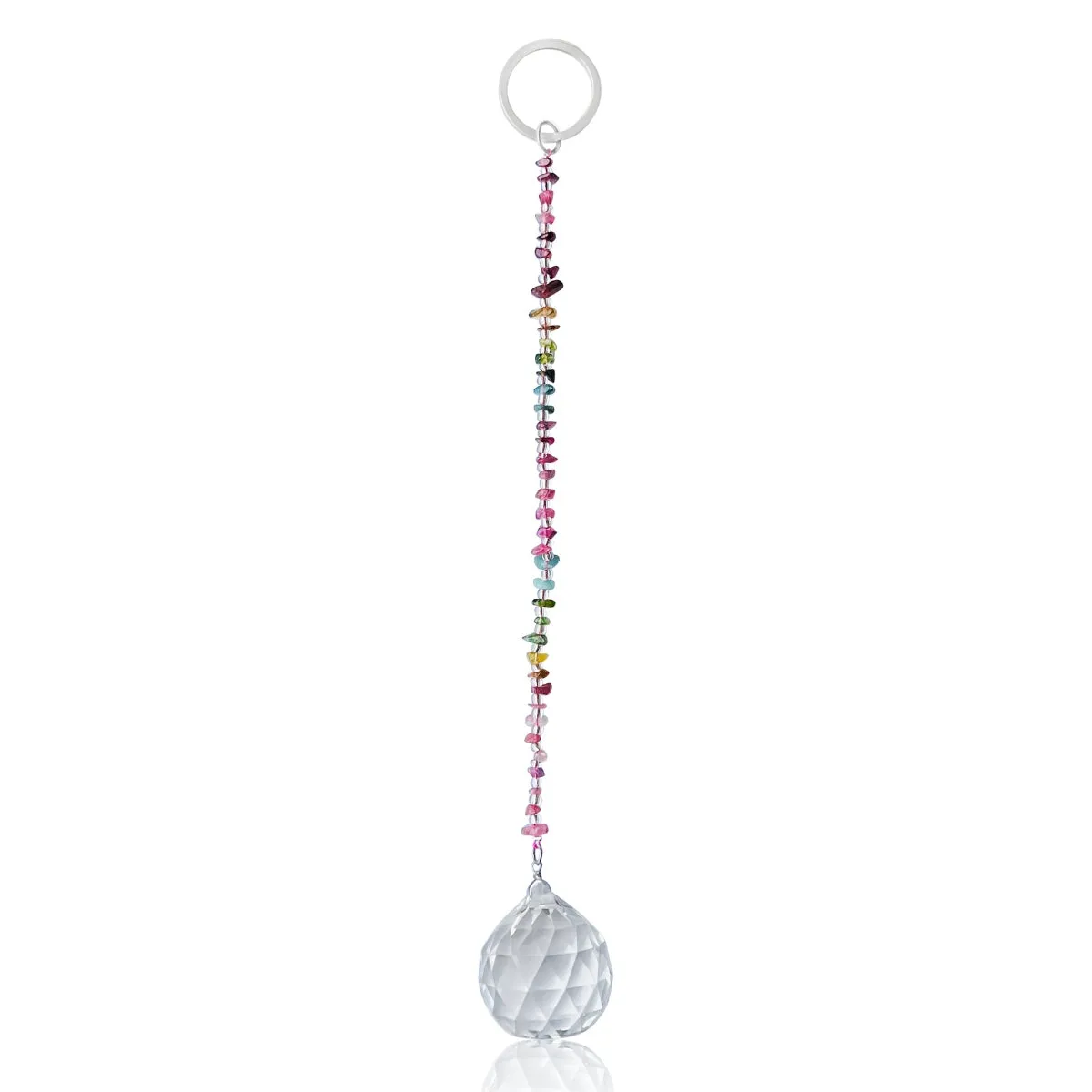 Crystal Sun Catcher - Rainbow Maker Tourmaline Keychain