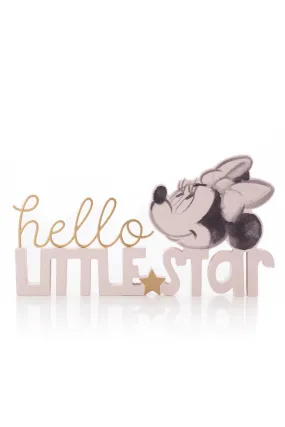 Disney Minnie Hello Little Star Mantel Plaque Pink