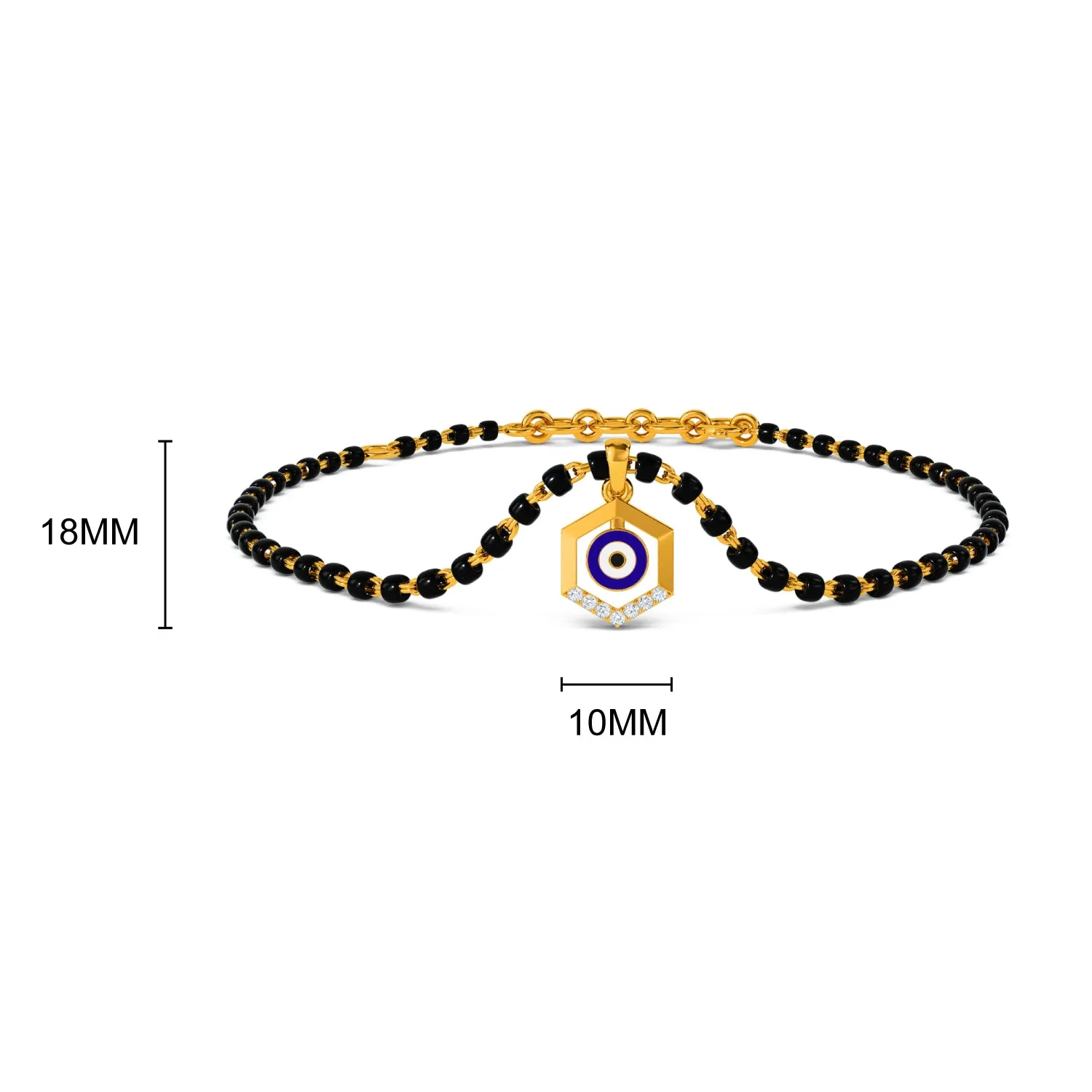 Doga Evil Eye Detachable Mangalsutra Bracelet