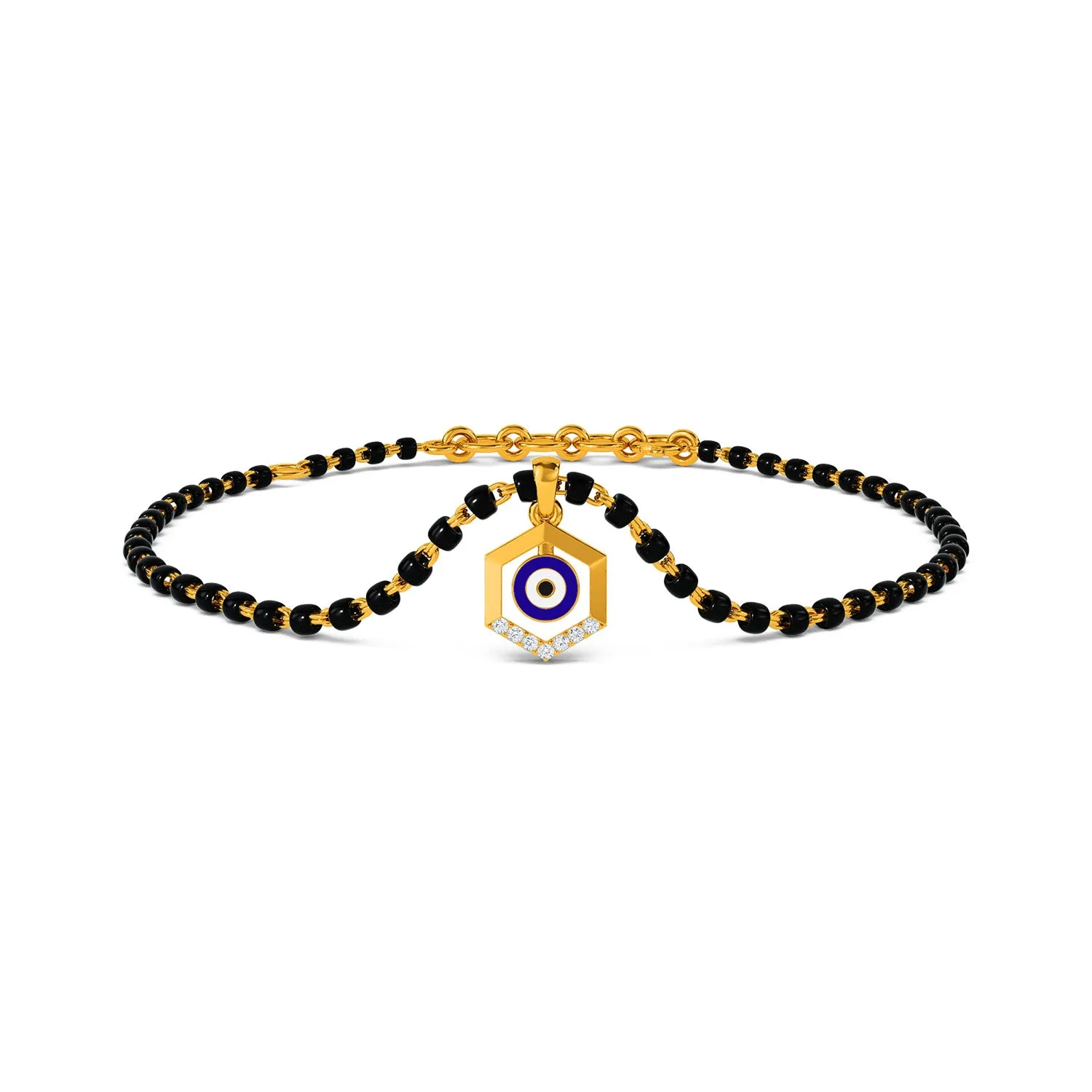 Doga Evil Eye Detachable Mangalsutra Bracelet