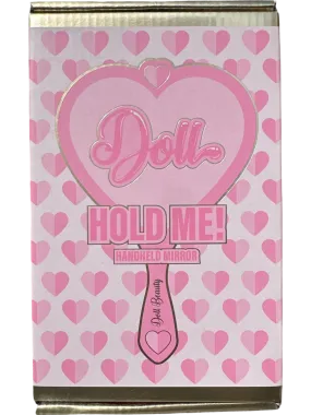 Doll Beauty Pink Heart Handheld Mirror