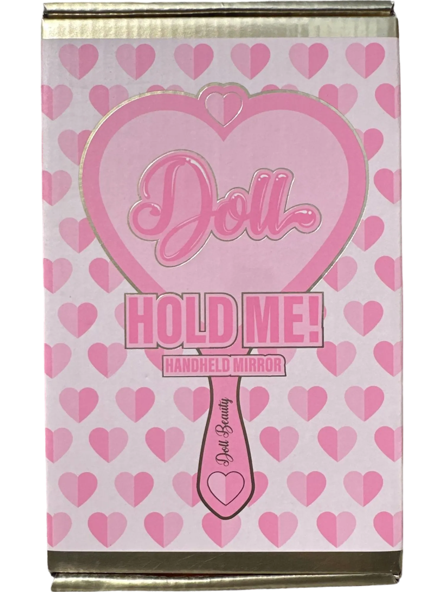 Doll Beauty Pink Heart Handheld Mirror