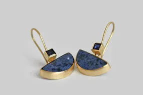 Dumortiorite & Blue Sapphire Voyage Earrings