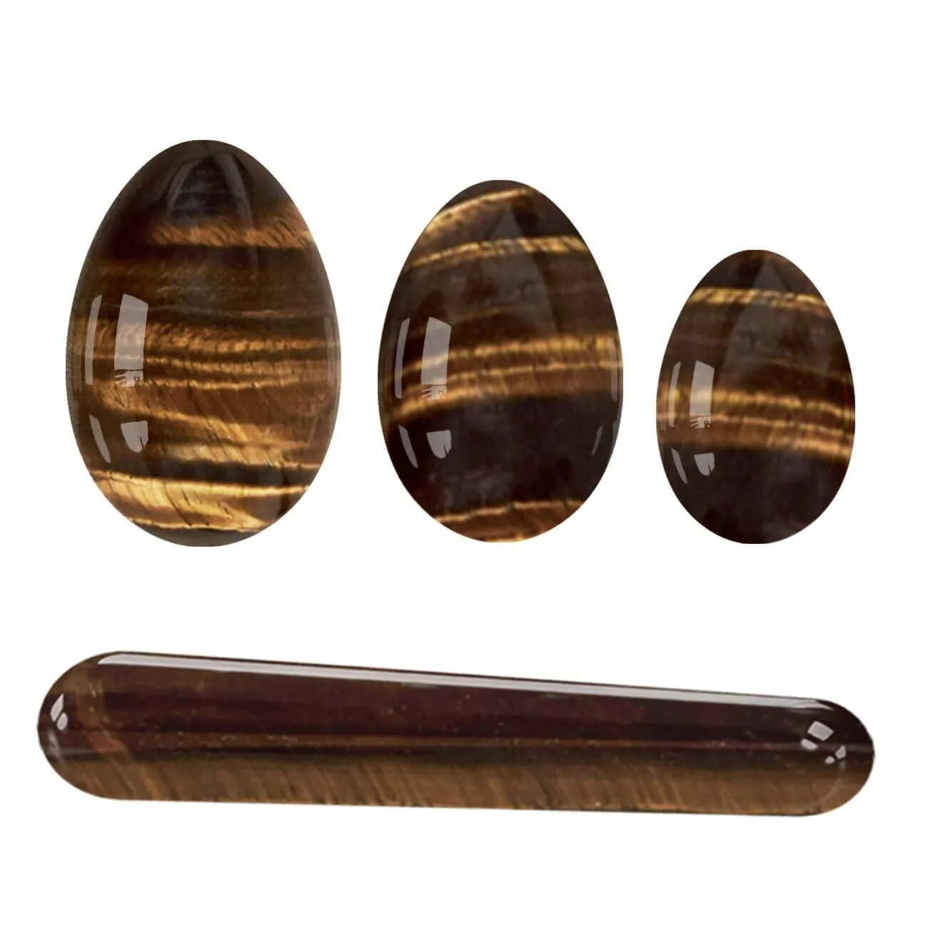 Feminine Kegel Exerciser Yoni Egg Tiger Eye Set