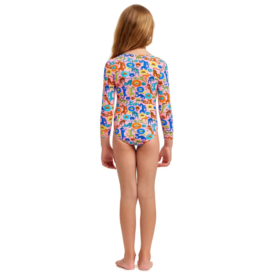 Funkita Toddler Girls Sun Cover One Piece FKS061G - Feline Fiesta