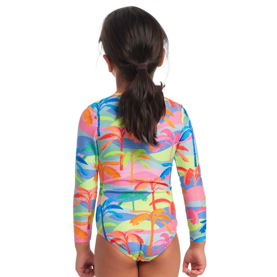 Funkita Toddler Girls Sun Cover One Piece FKS063G - Poka Palm