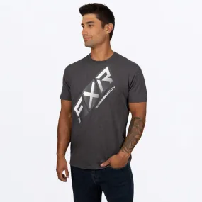 FXR Men's CX Premium Tee Char Heather/White