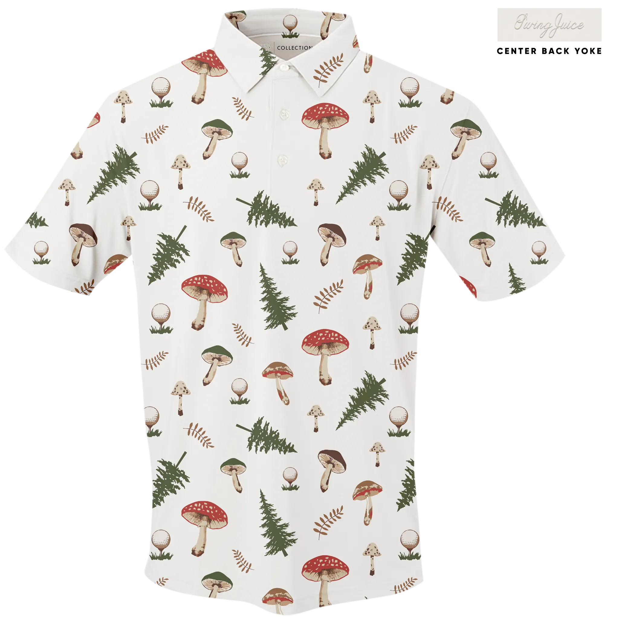 Golf Mushrooms Men's Polo