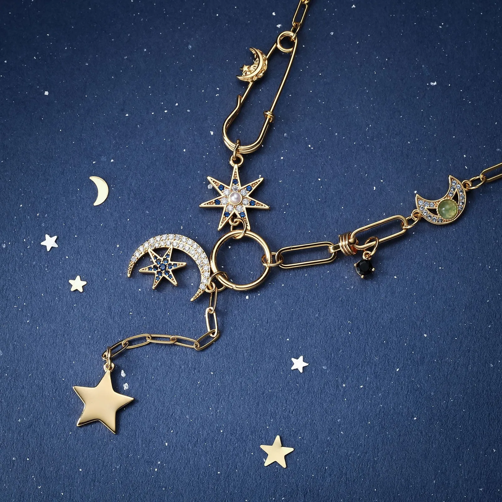 Guardian of the Stars and Moon Necklace