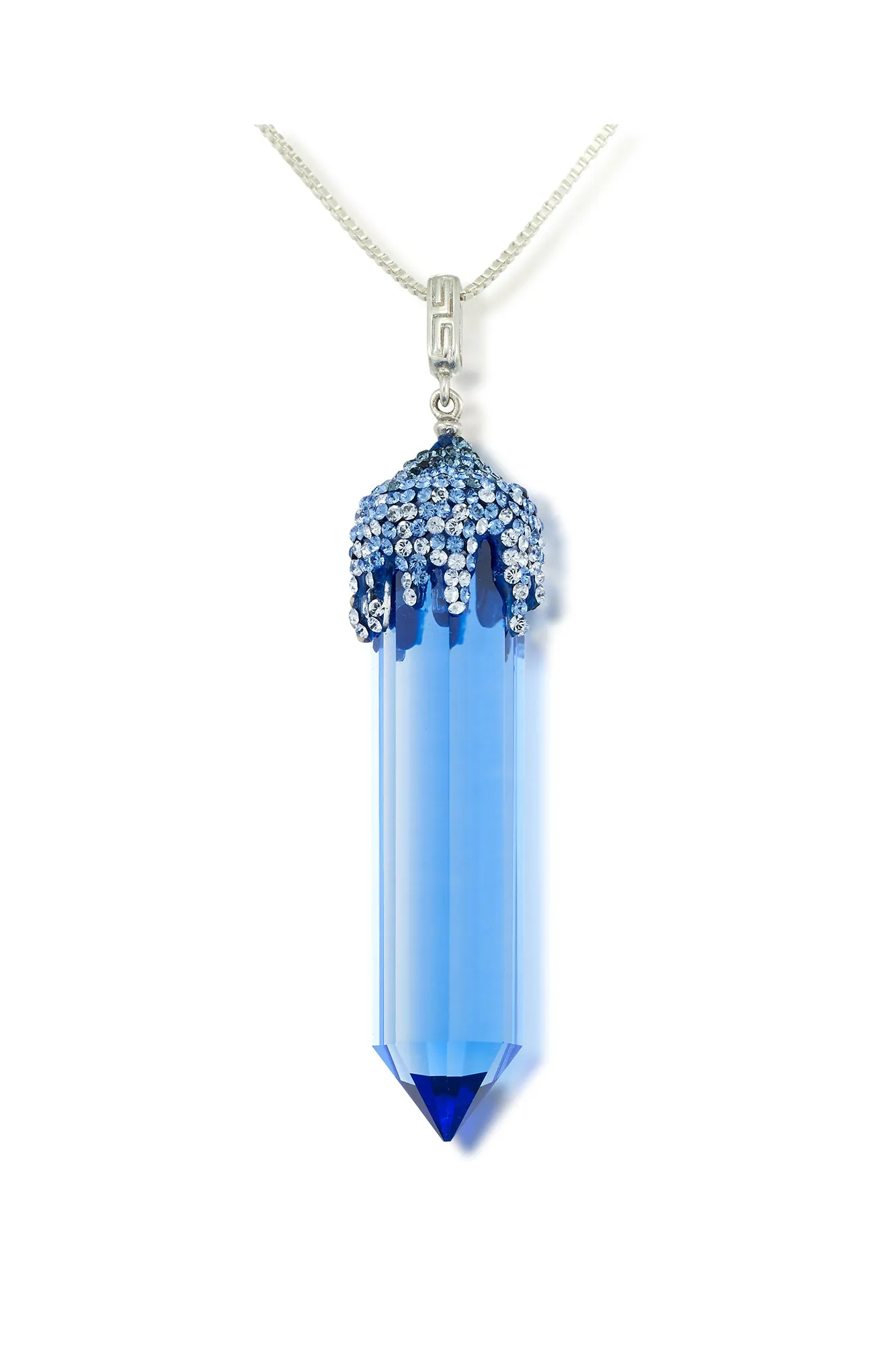 Ice Blue Crystal Pendant