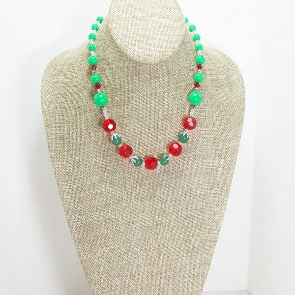 Jacintha Christmas Beaded Necklace