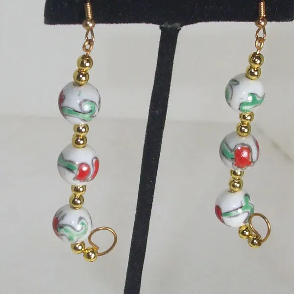 Kacia Christmas Bead Earrings