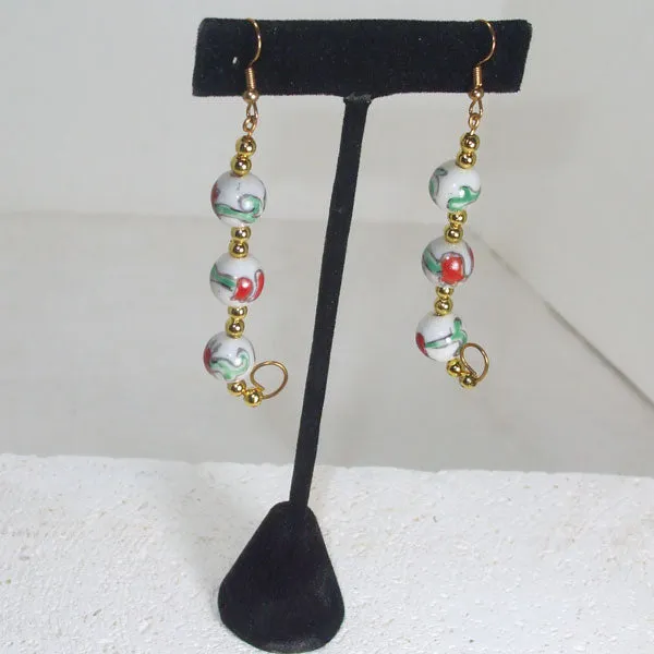 Kacia Christmas Bead Earrings