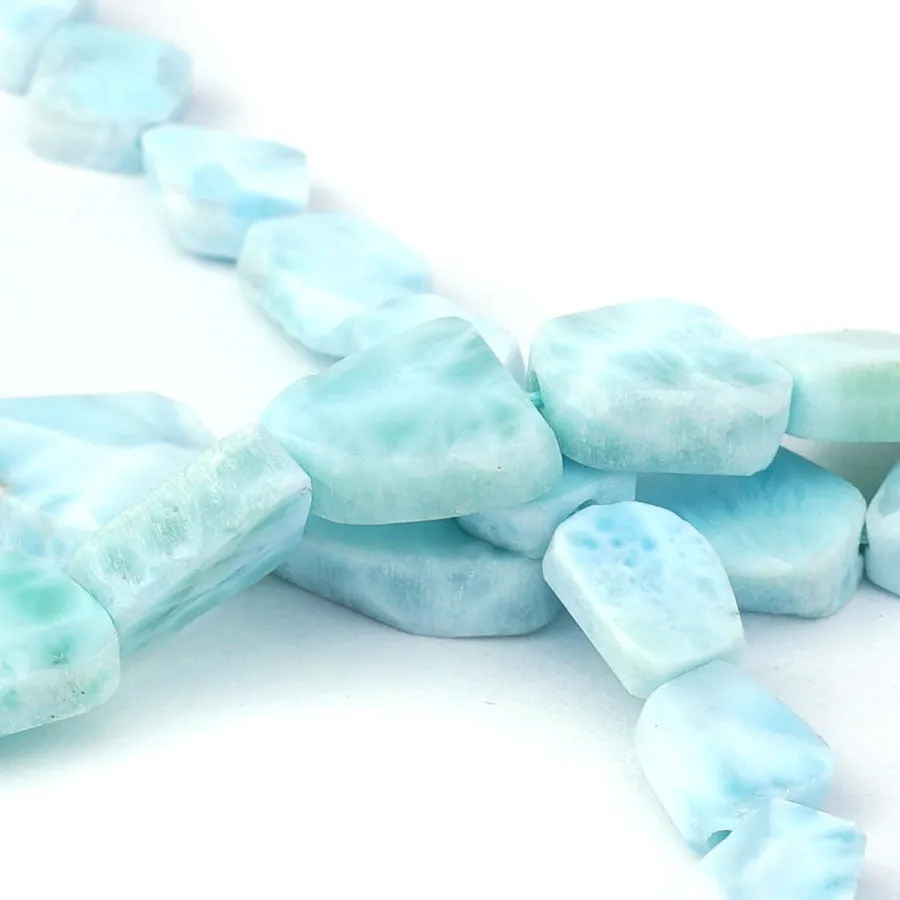 Larimar  6-10mm Slice - 8-inch