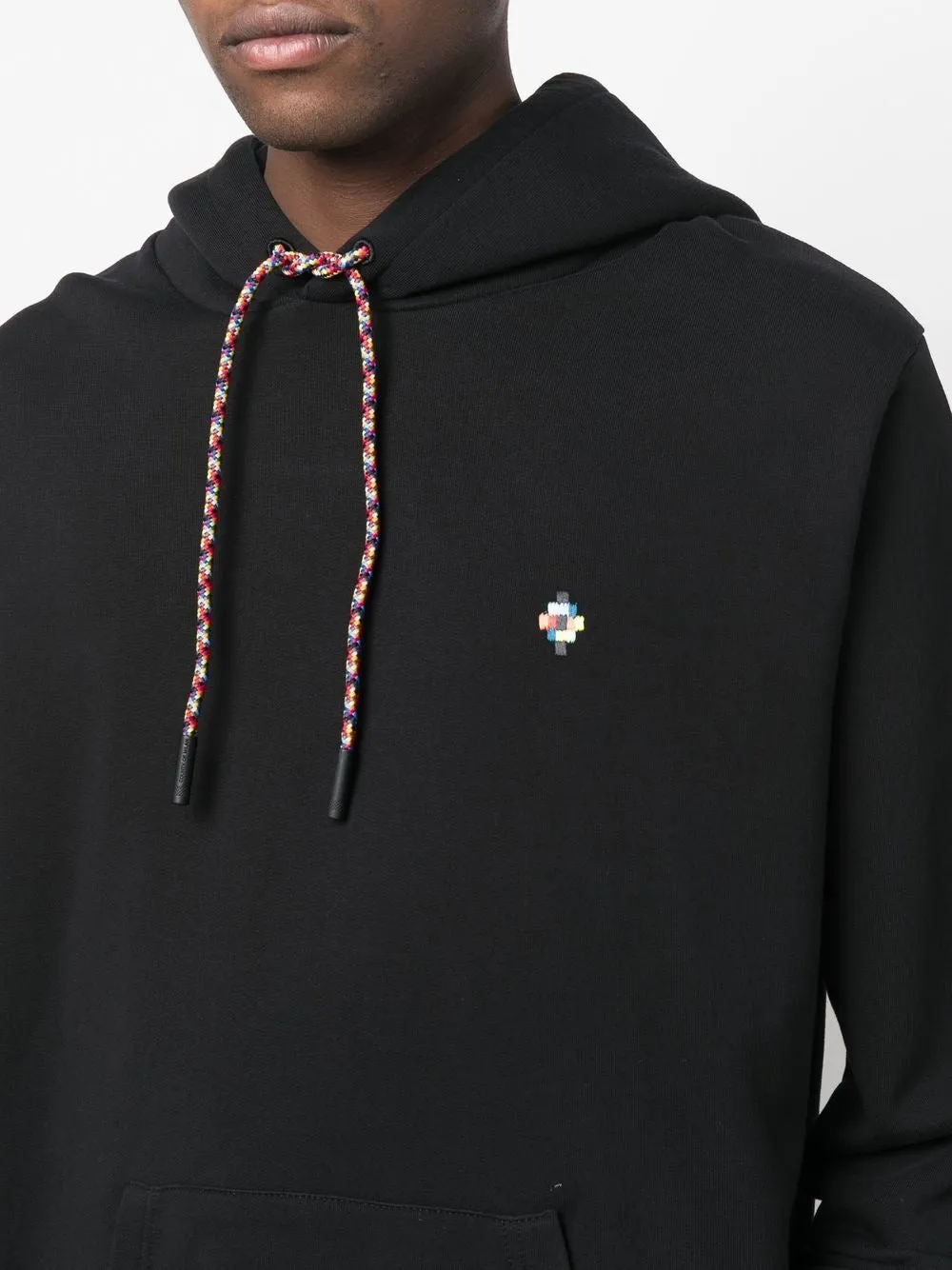 Marcelo Burlon Colourful Cross Regular Hood Black Multi