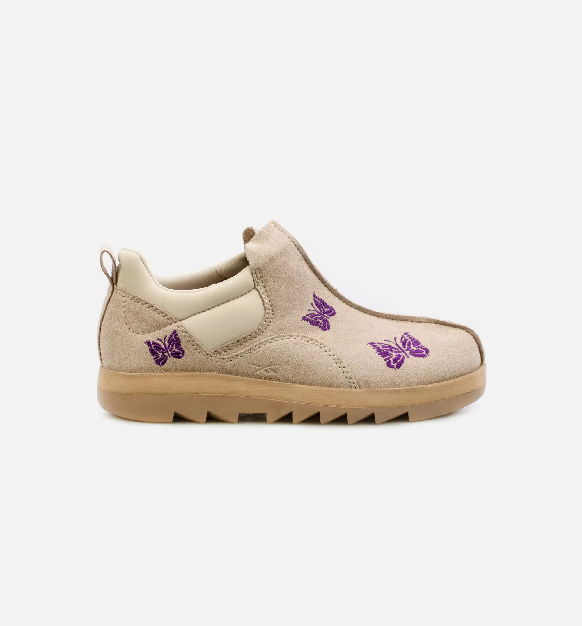 Needles Beatnik Moc Mens Lifestyle Shoe - Beige/Purple