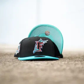 New Era Florida Marlins 10th Anniversary Mint UV (Black/Teal)