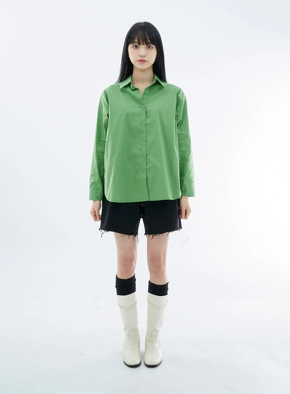 Oversize Long Sleeve Shirt OO04