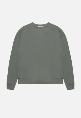 Oversized Crewneck Pullover / Olive