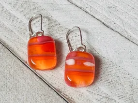 Pink and Orange Earrings