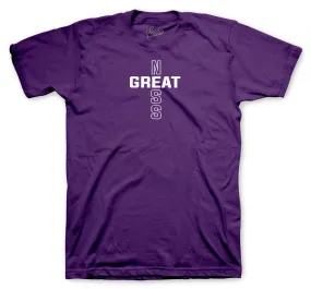 Retro 1 Court Purple Greatness Cross Shirt