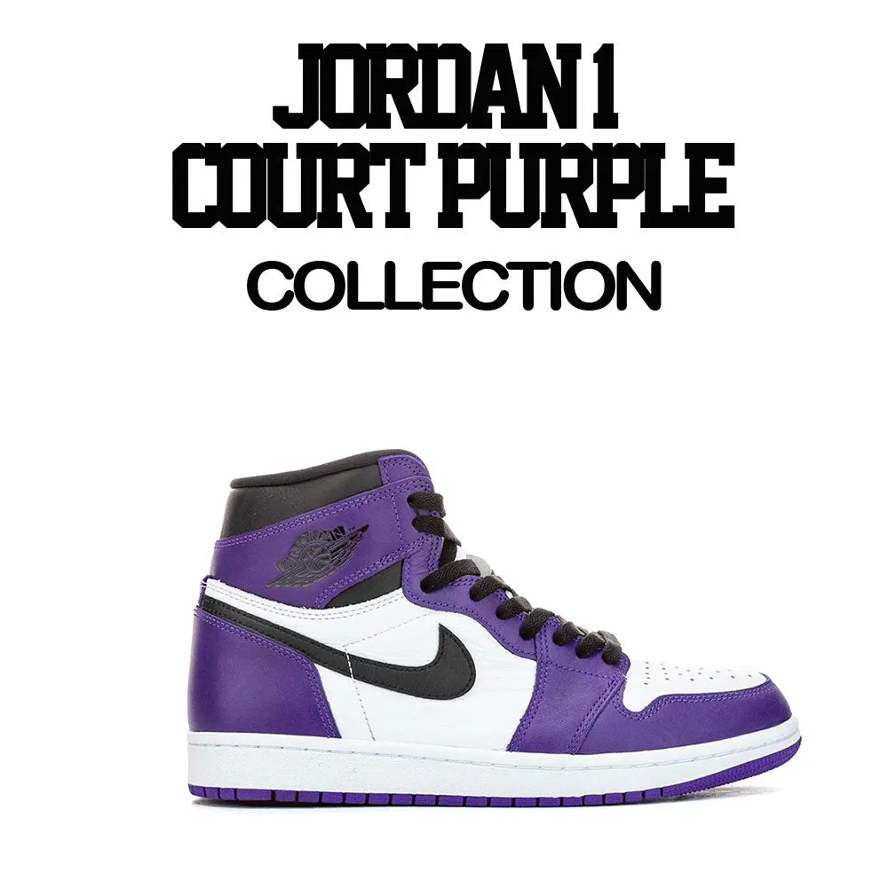 Retro 1 Court Purple Greatness Cross Shirt