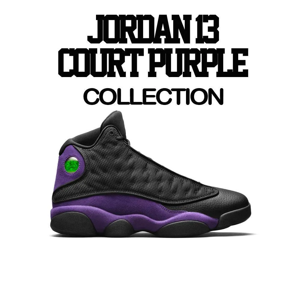 Retro 13 Court Purple Dripping Greatness Shirt