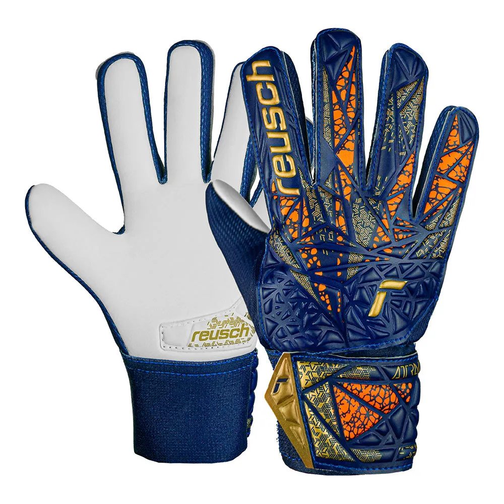 Reusch Starter Grip Junior GK Gloves (Blue/Gold)