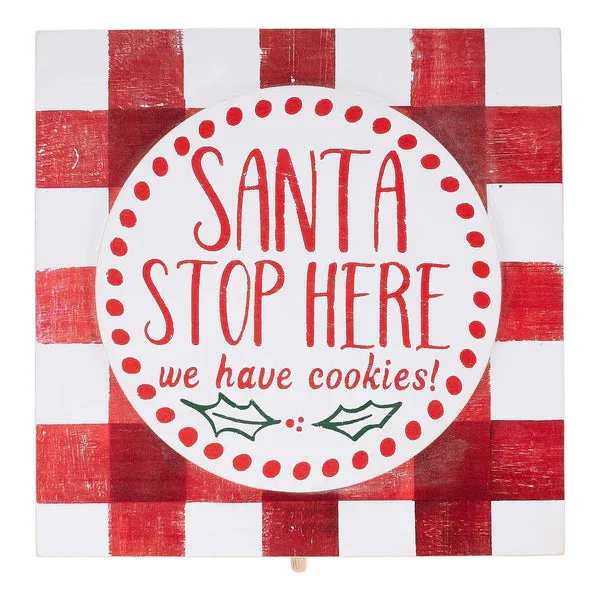 Santa Stops here topper