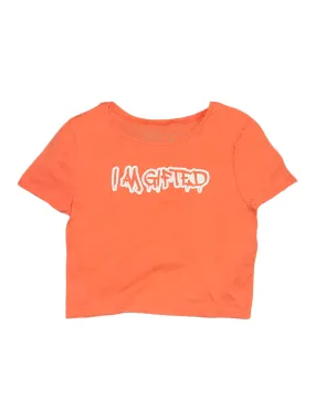 Slime Crop Tee in Coral