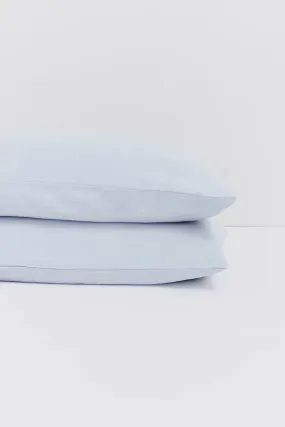 Standard Linen Pillow Cases Blue Haze