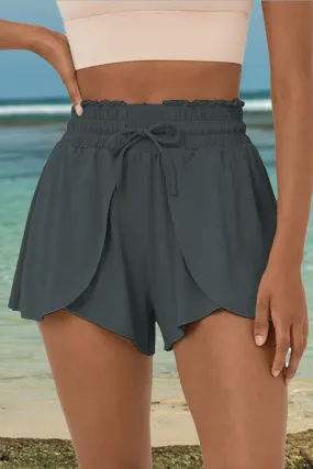 Sunset Vacation  Drawstring Elastic Waist Swim Shorts