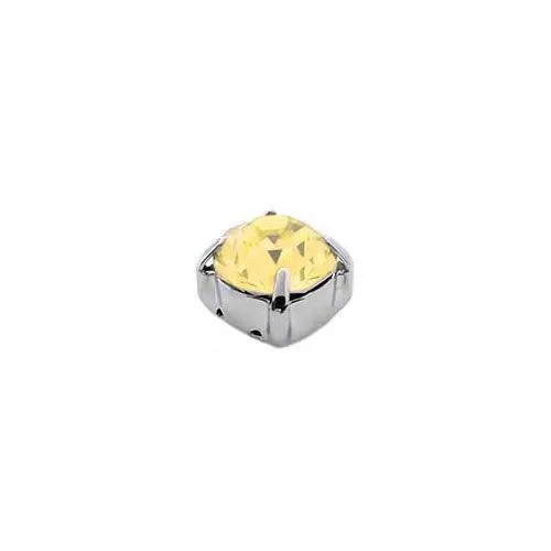 Swarovski 8x8mm Chaton Mount - Jonquil (1 piece)