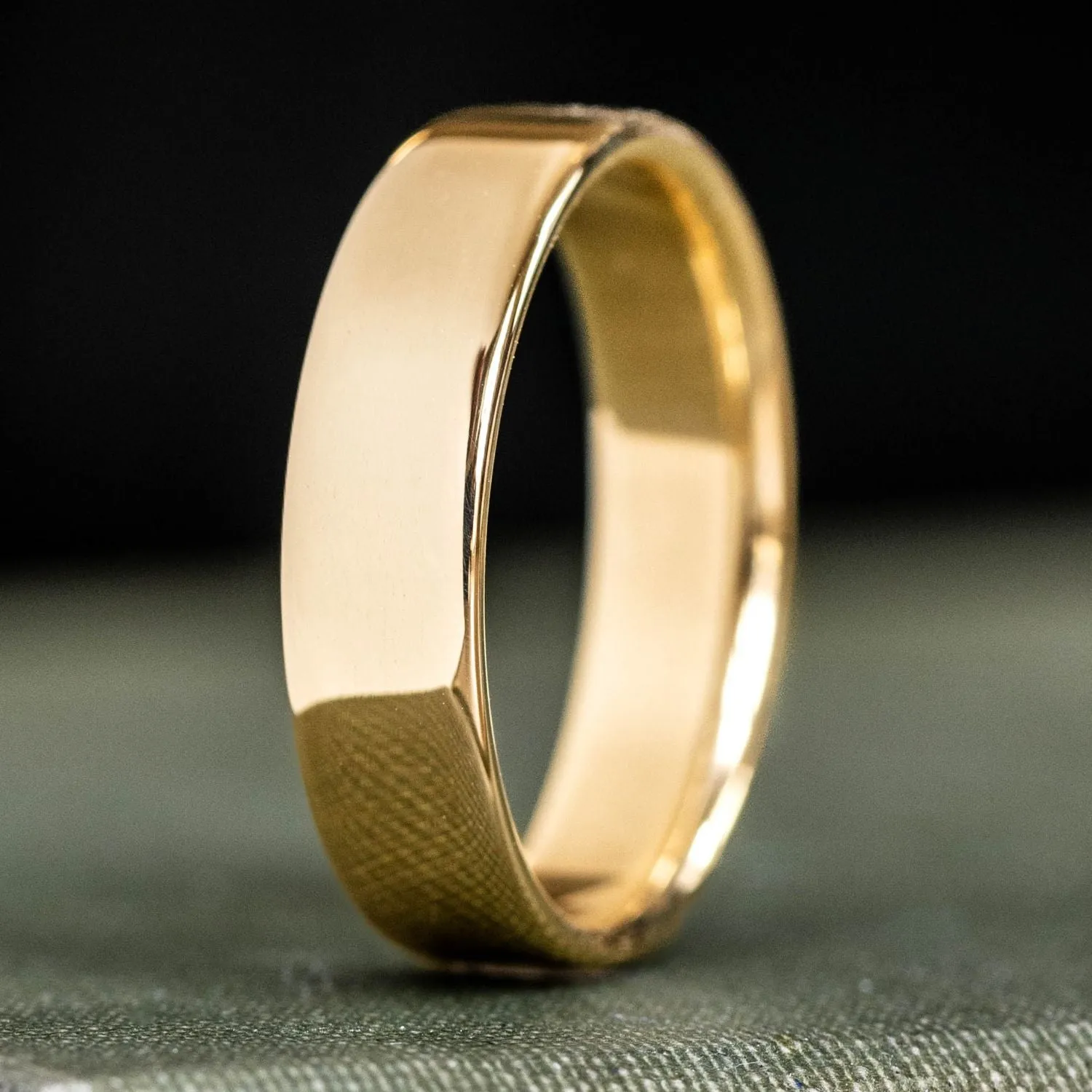 The Architect & Ella - His and Hers Matching Solid Gold Wedding Ring Set