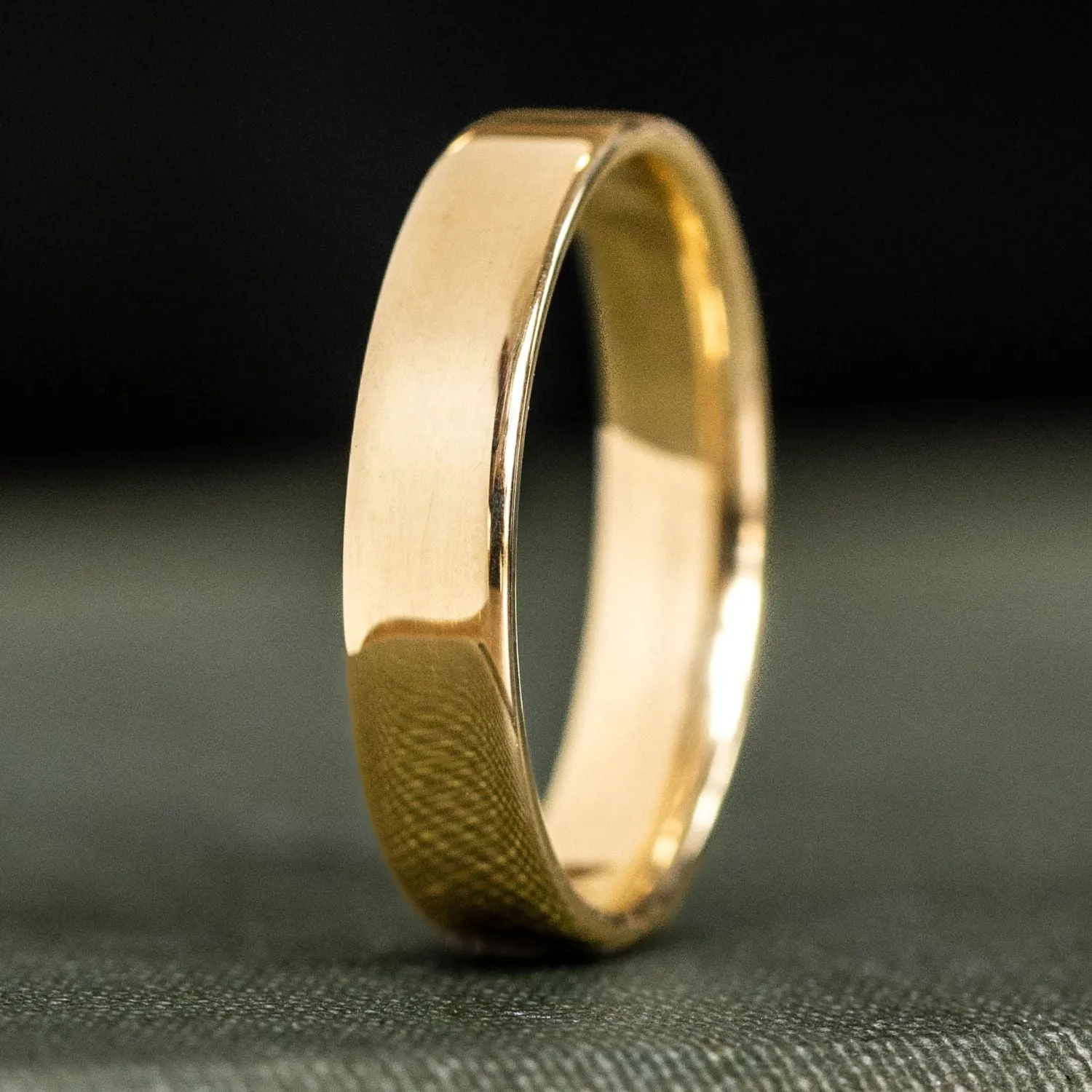 The Architect & Ella - His and Hers Matching Solid Gold Wedding Ring Set