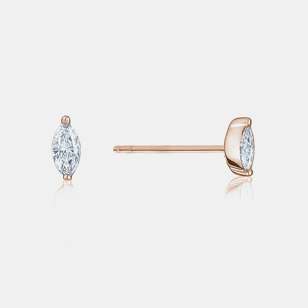 Tiny Marquise Studs